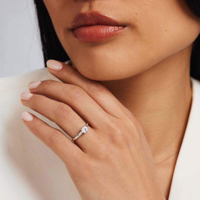 Isabel Bernard Saint Germain Soleil 14 Karaat Witgouden Ring IB330072-50 (Maat: 50)-zoom-