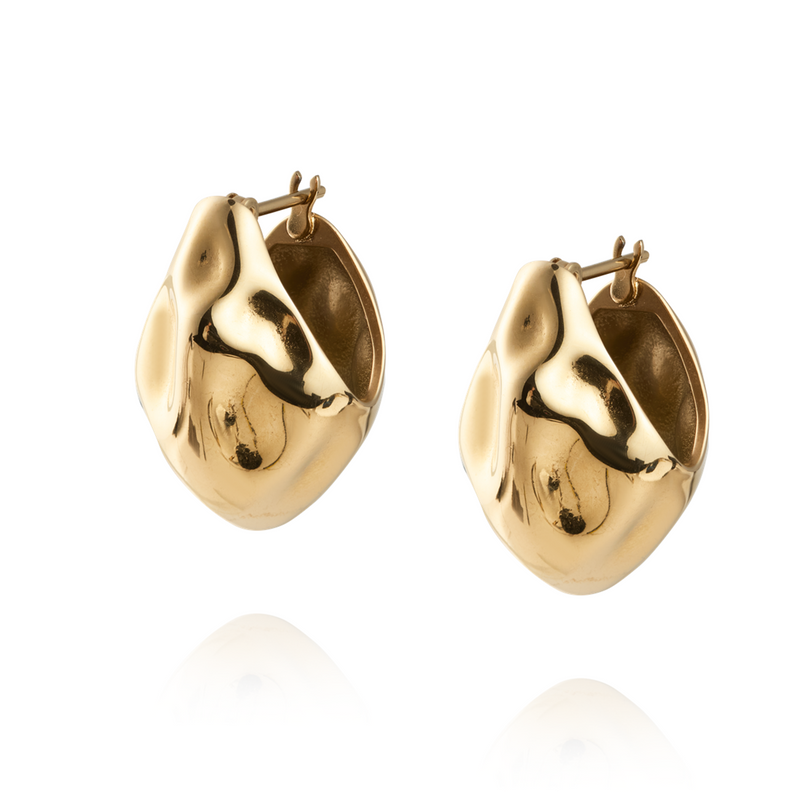 Mockberg Wavy Bolded Drop Earring MB0171-zoom-