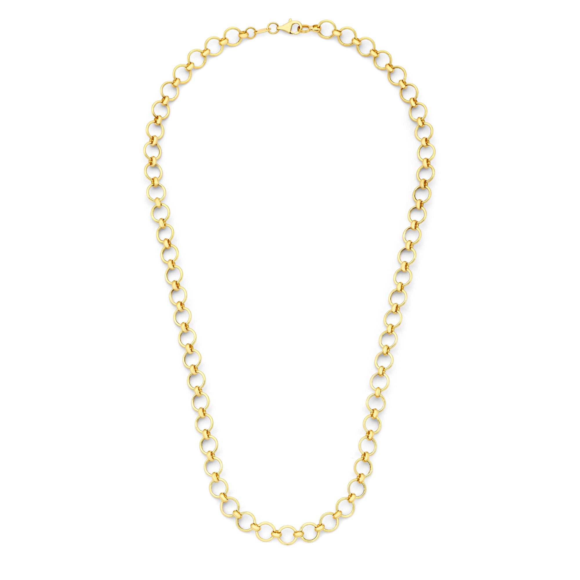 Isabel Bernard Belleville Axelle 14 Carat Golden Schakel Necklace IB340163
