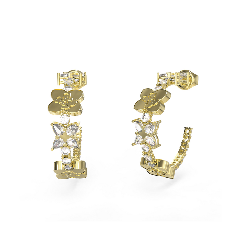 Guess Wild Flower Gold Earrings JUBE05505JWYGT-U-zoom-