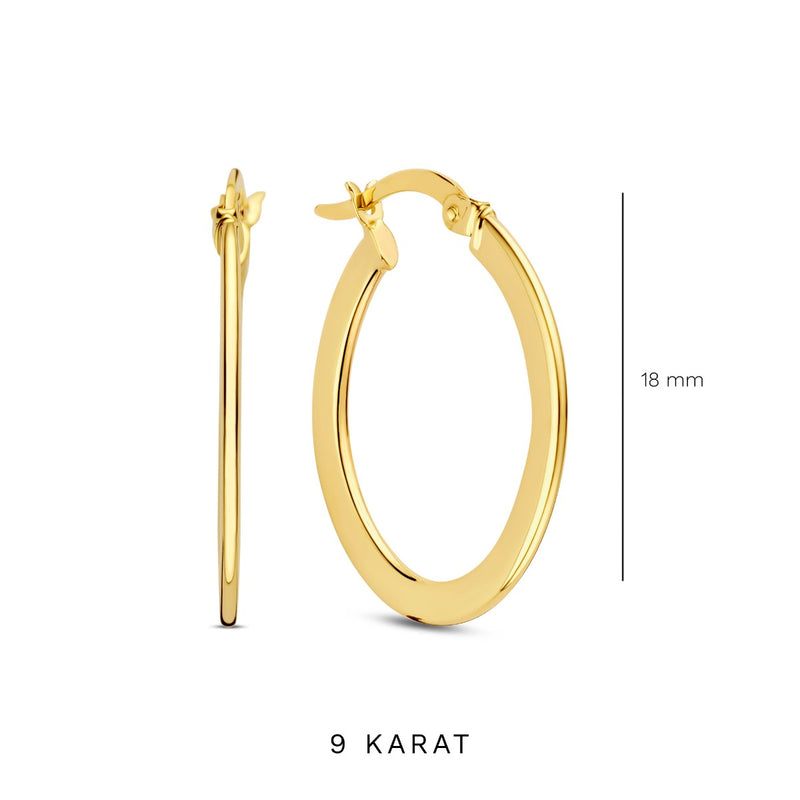 Beloro Jewels Regalo d'Amore 9 karaat gouden oorringen cadeauset BO90023-zoom-