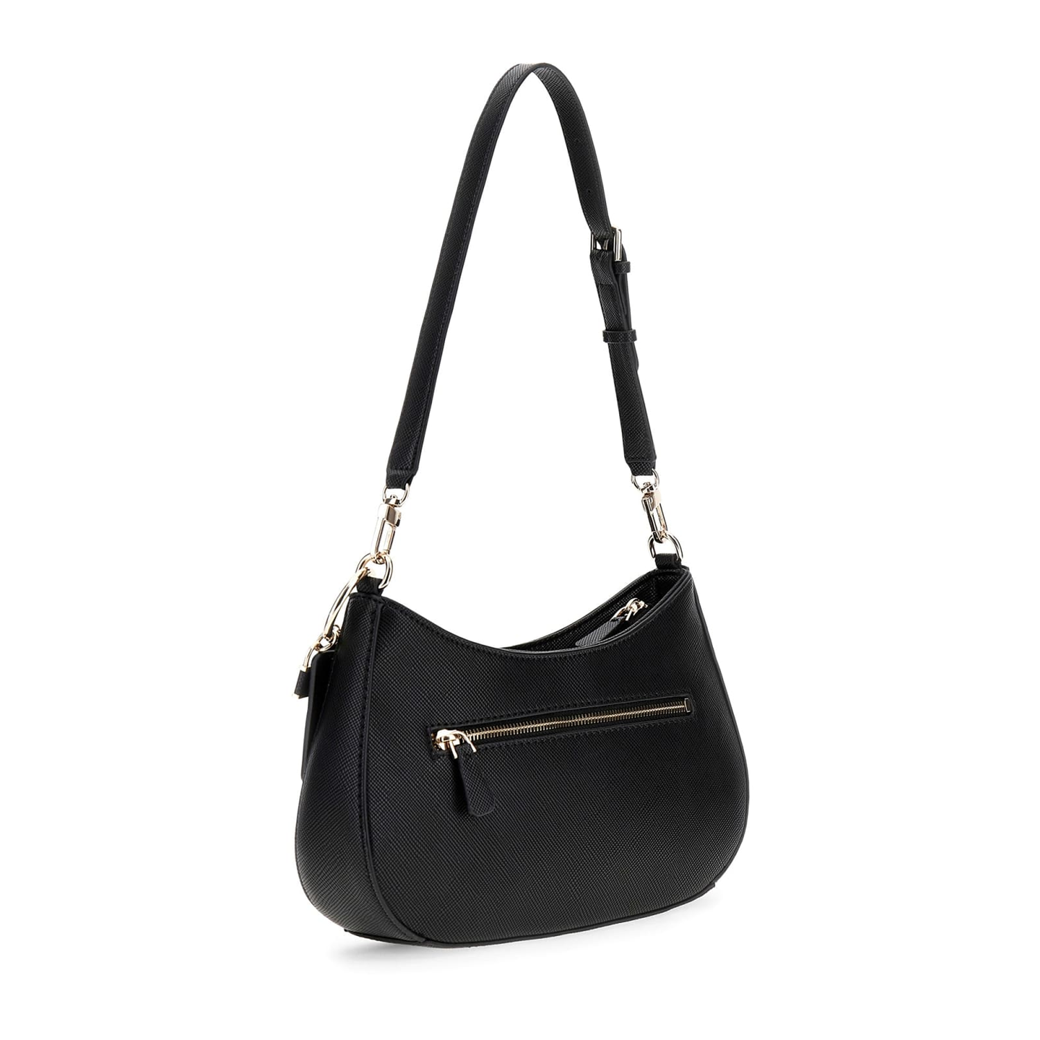 Guess Noelle Black Top Zip Shoulder Bag HWZG96-72180-BLA
