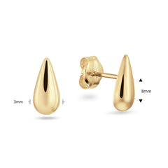 Jackie Gold San Polo 14 Karat Gold Ear Studs 585 JKE25.306