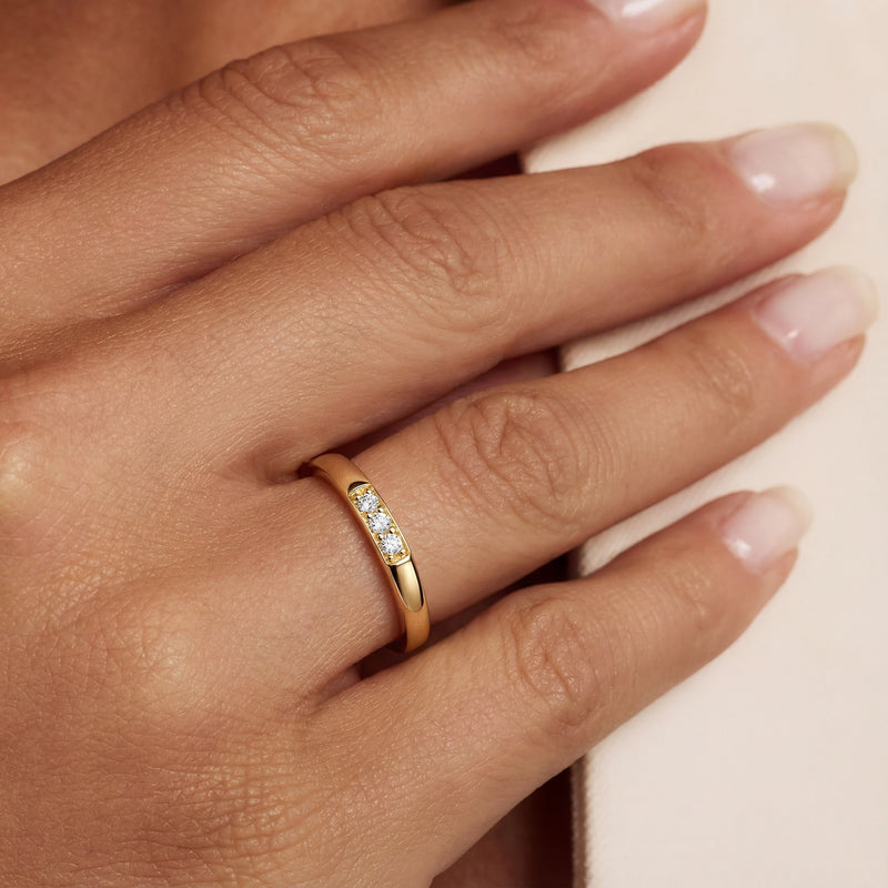 Isabel Bernard De La Paix Elise Ring met Diamanten 0.05 Karaat IBD330050-50-zoom-