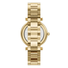 Fossil Carlie Round Gold Dial Watch ES5465
