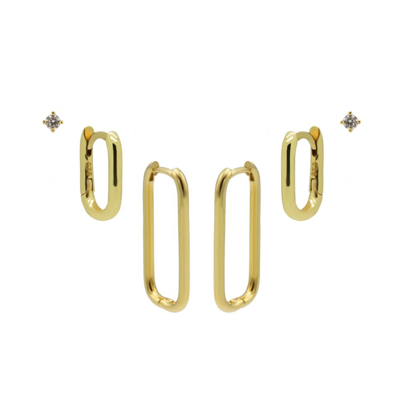 Karma 14 karat gold plated Earparty EPV06GP