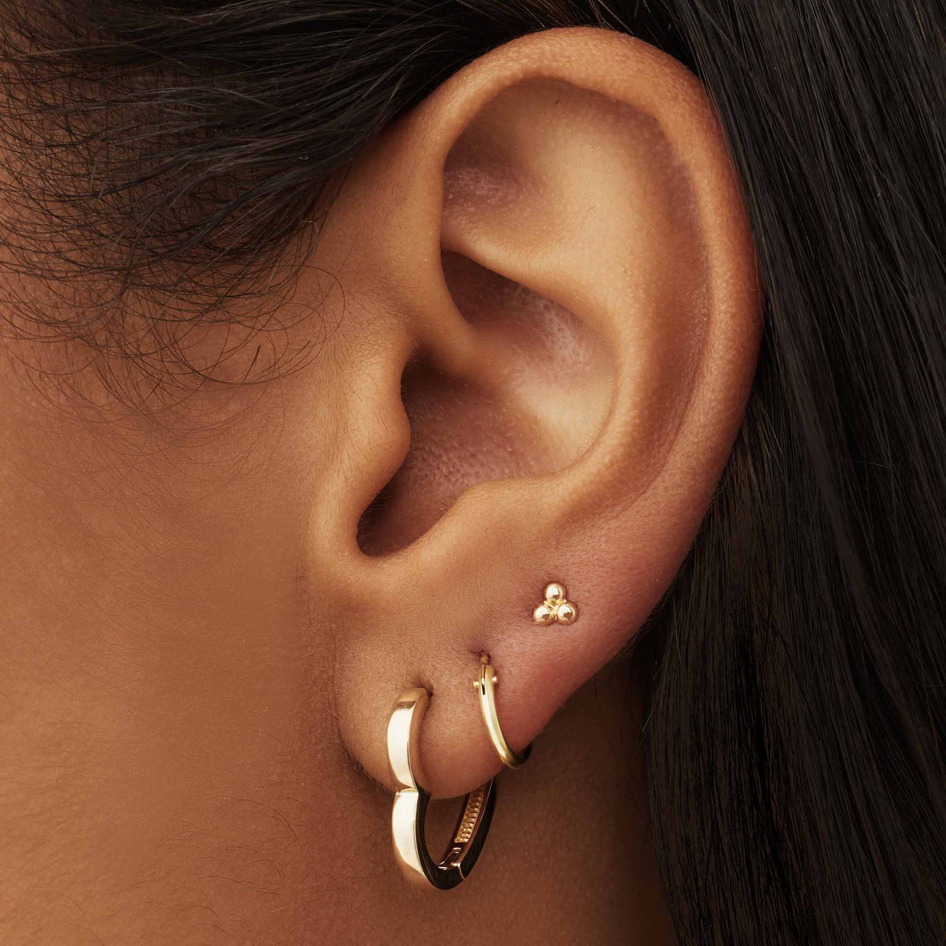 Isabel Bernard Belleville Amore 14 Carat Golden Hearts Earrings IB360251