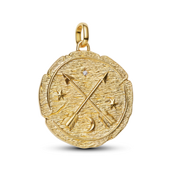 Pandora ME Gold Plated Arrows Coin Charm 764084C01
