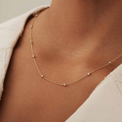 Isabel Bernard Rivoli Esmée 14 Carat Golden Necklace IB340123