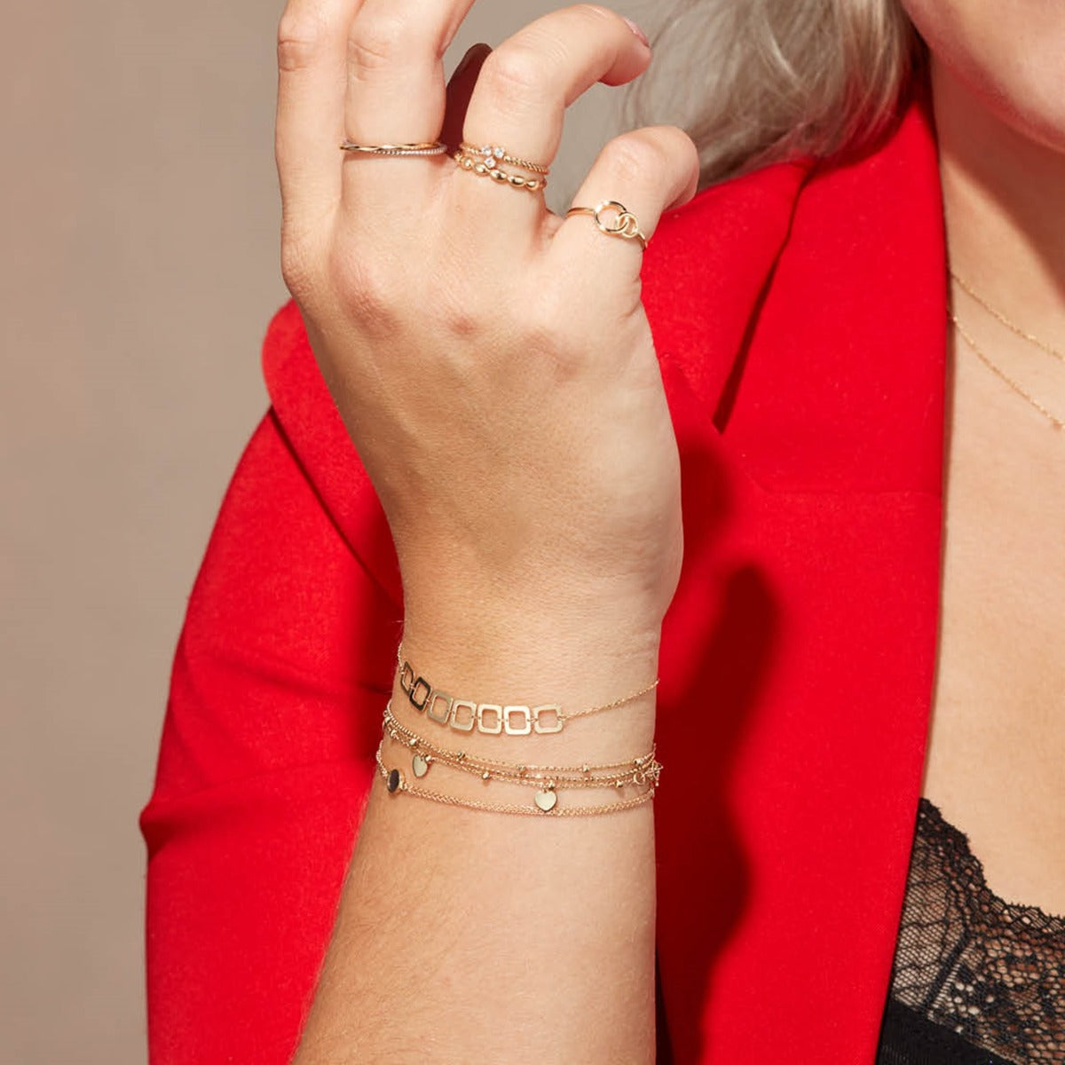 Jackie Gold Gondola 14 Karat Gold Ring JKR24.445-52