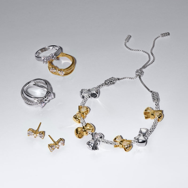 Pandora Timeless 14 Karat Gold Plated Ring 163511C01-54-zoom-