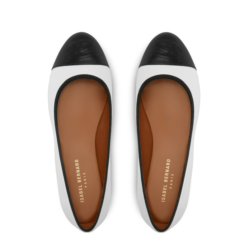 Isabel Bernard Vendôme Ynes Witte Kalfsleren Ballerinas IB51011-071-36-zoom-