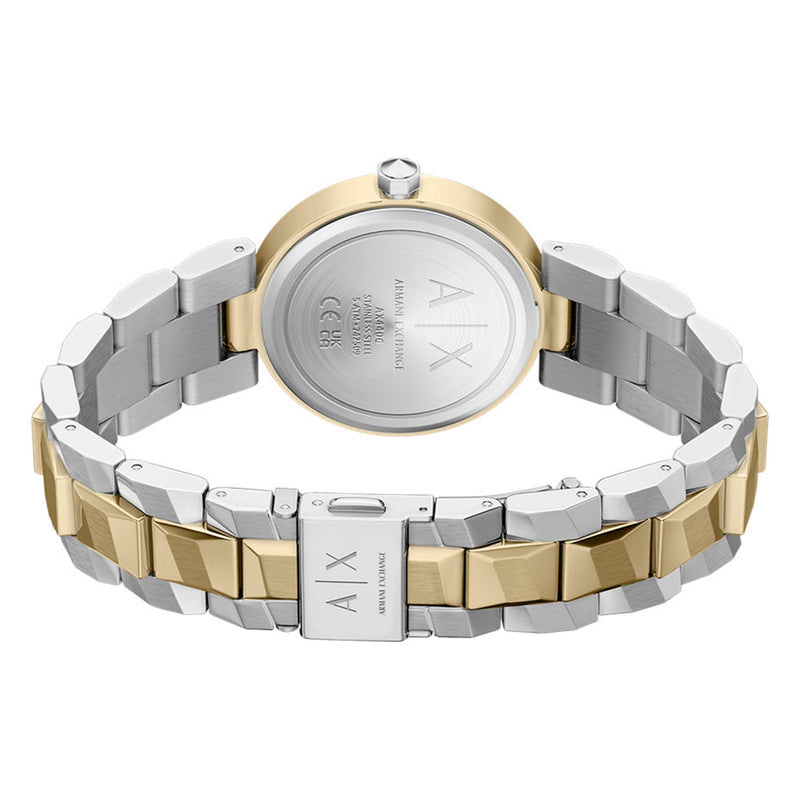 Armani Exchange Audora Round Silver Dial Watch AX4406-zoom-