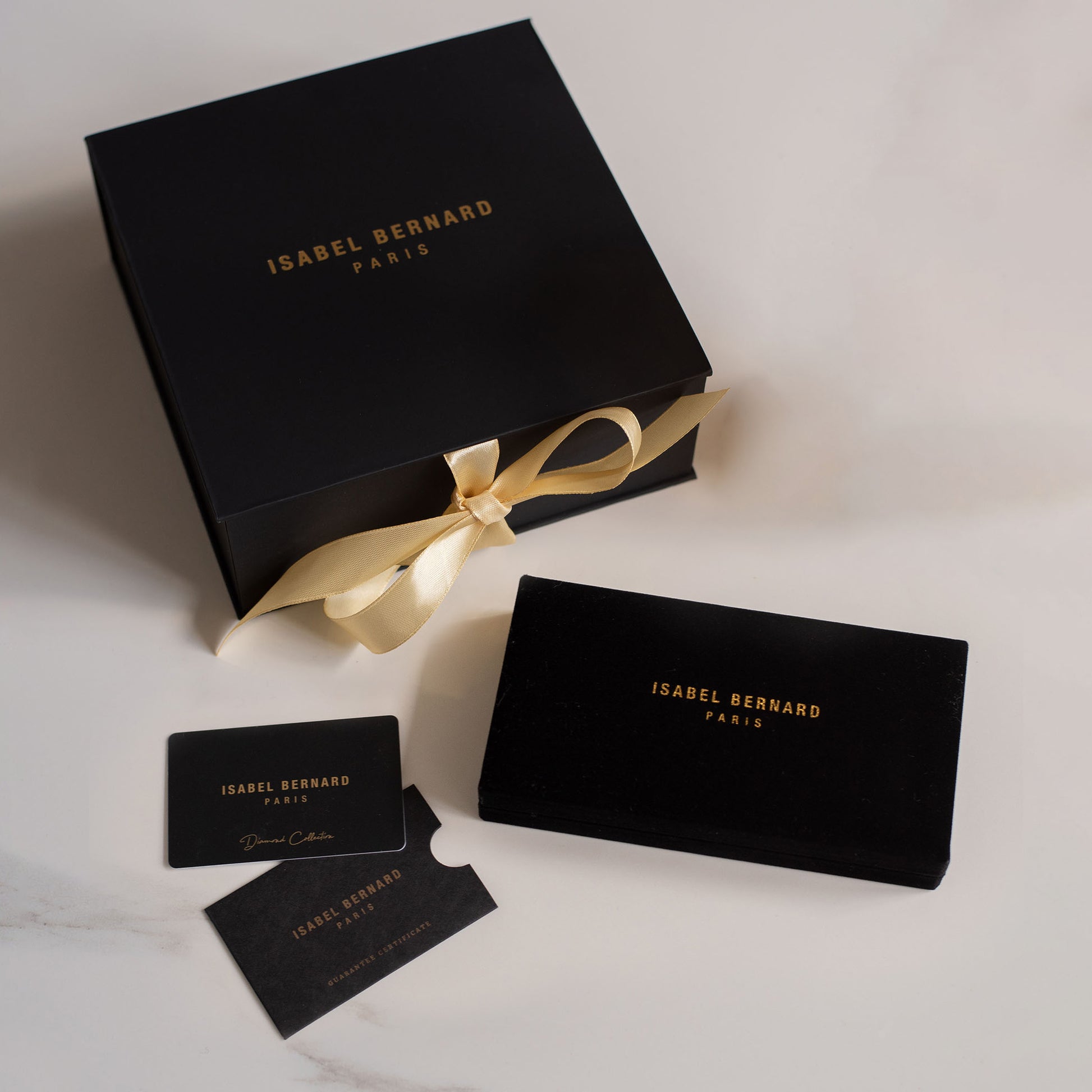 Isabel Bernard De la Paix Celesse 14 Carat Golden Necklace | diamond 0.07 ct | IBD350002