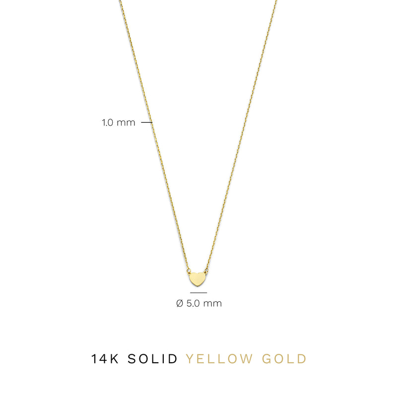 Isabel Bernard Belleville Amore 14 karaat gouden collier IB340089-zoom-