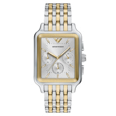Emporio Armani Rectangular Silver Dial Watch AR11752