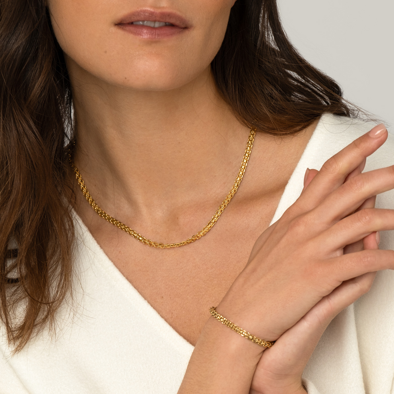 Mockberg Gold Plated Darling Bracelet MO234-zoom-