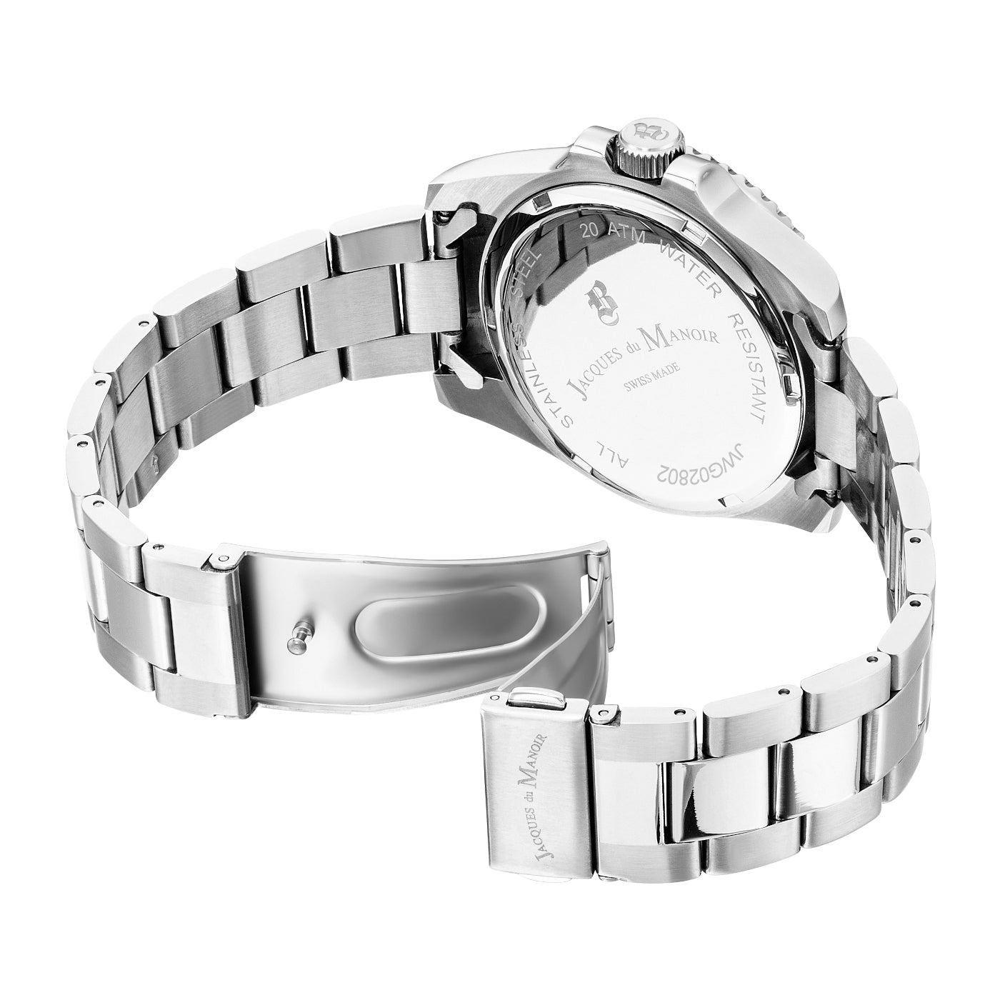 Jacques du Manoir Pro Scuba Silver Watch JWG02802