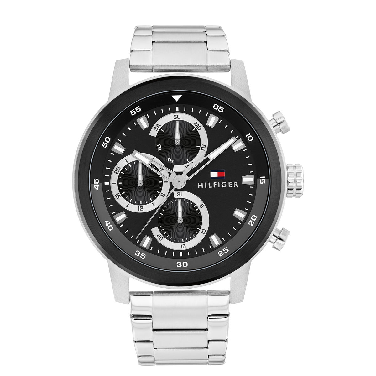 Tommy Hilfiger Rocky Silver and Black Men's Watch TH1792181
