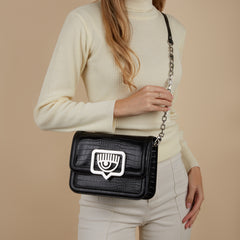 Chiara Ferragni Eyelike Black Crossbody Bag 75SB4BB1-ZS728-899