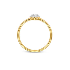 Isabel Bernard De la Paix Amore 14 karat gold ring with diamond 0.14 carat IBD330047-48