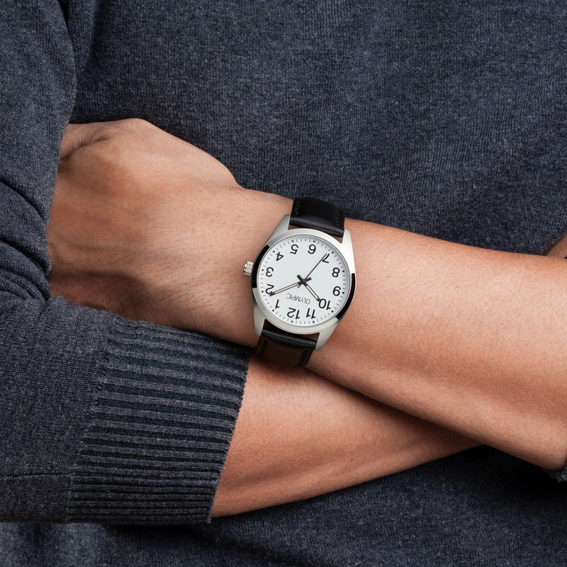 Olympic Marcel Zilverkleurig Herenhorloge OL89HSL061-zoom-