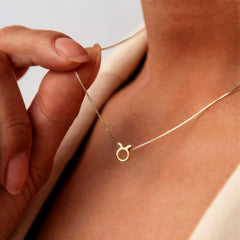 Isabel Bernard Étoiles d’Or Taurus 14 Carat Gold Venetian Necklace With Horoscope IB340179