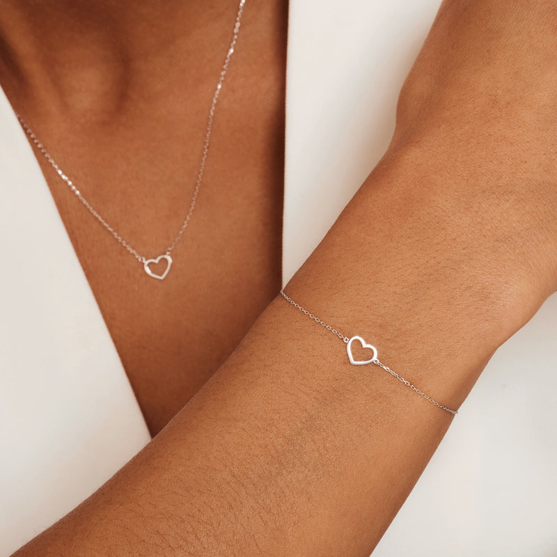 Isabel Bernard Saint Germain Amore 14 Karaat Wit Gouden Armband IB320052-zoom-