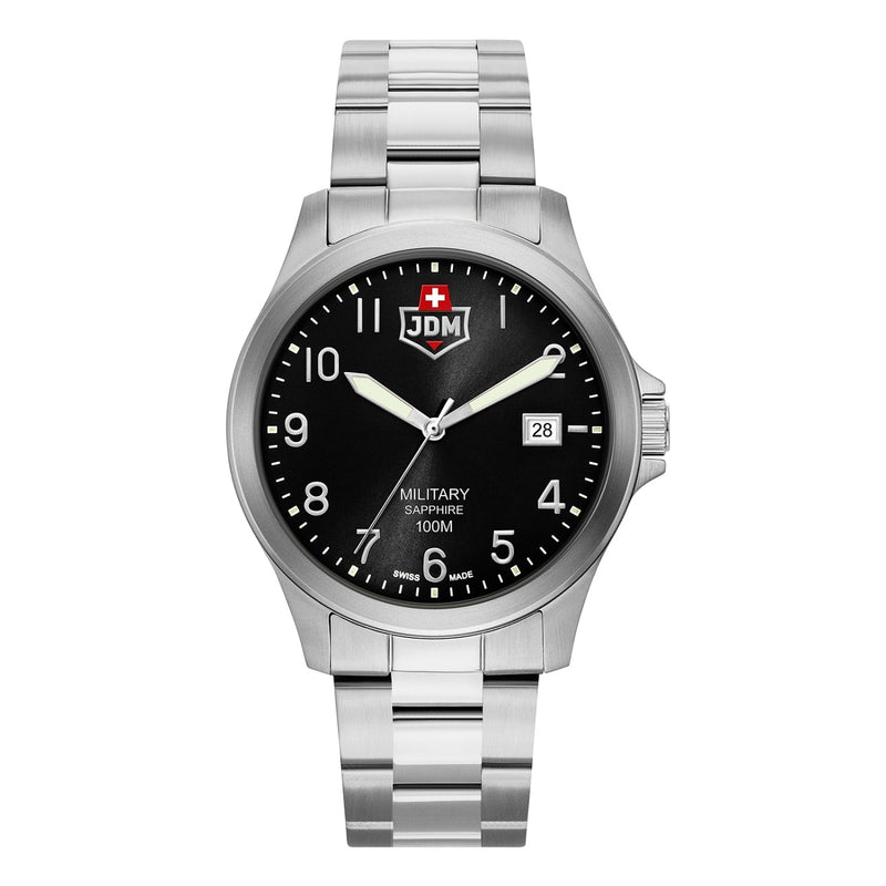 JDM Military Alpha I Zwart Herenhorloge JDM-WG001-09-zoom-