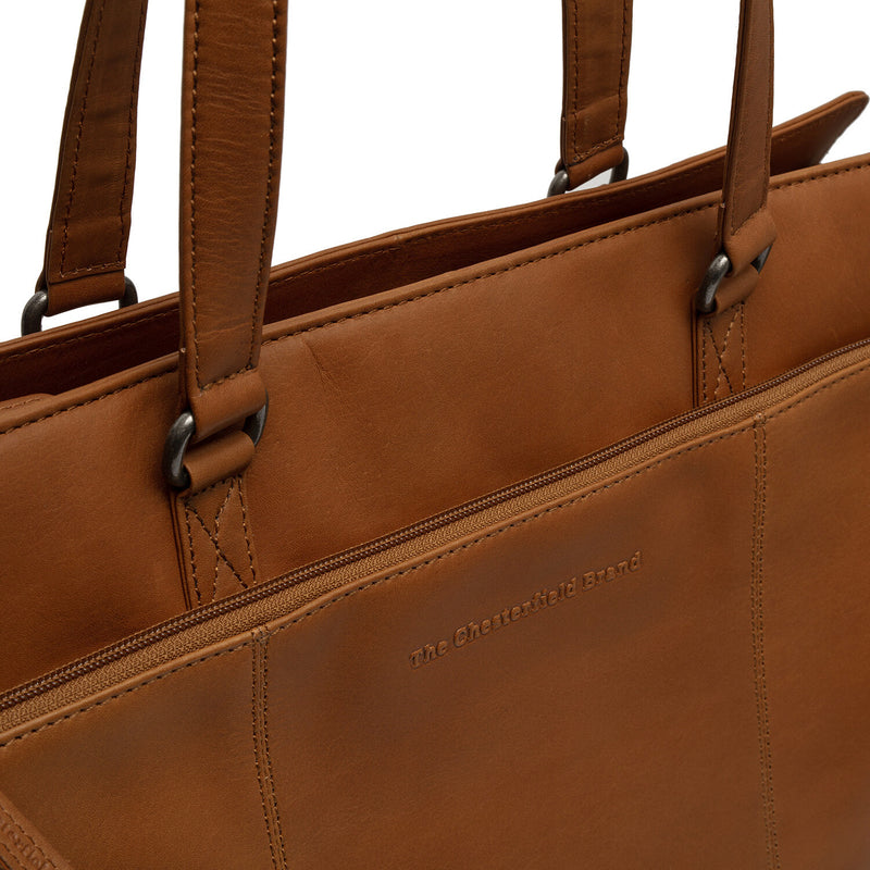 The Chesterfield Brand Fidenza Cognac Leather Laptop Bag C38.020631-zoom-