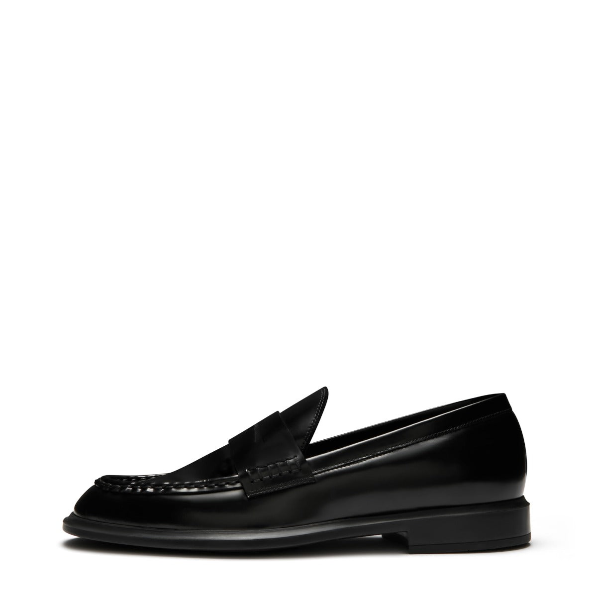 Isabel Bernard Vendôme Blandine black spazzolato leather loafers IB51015-601-37