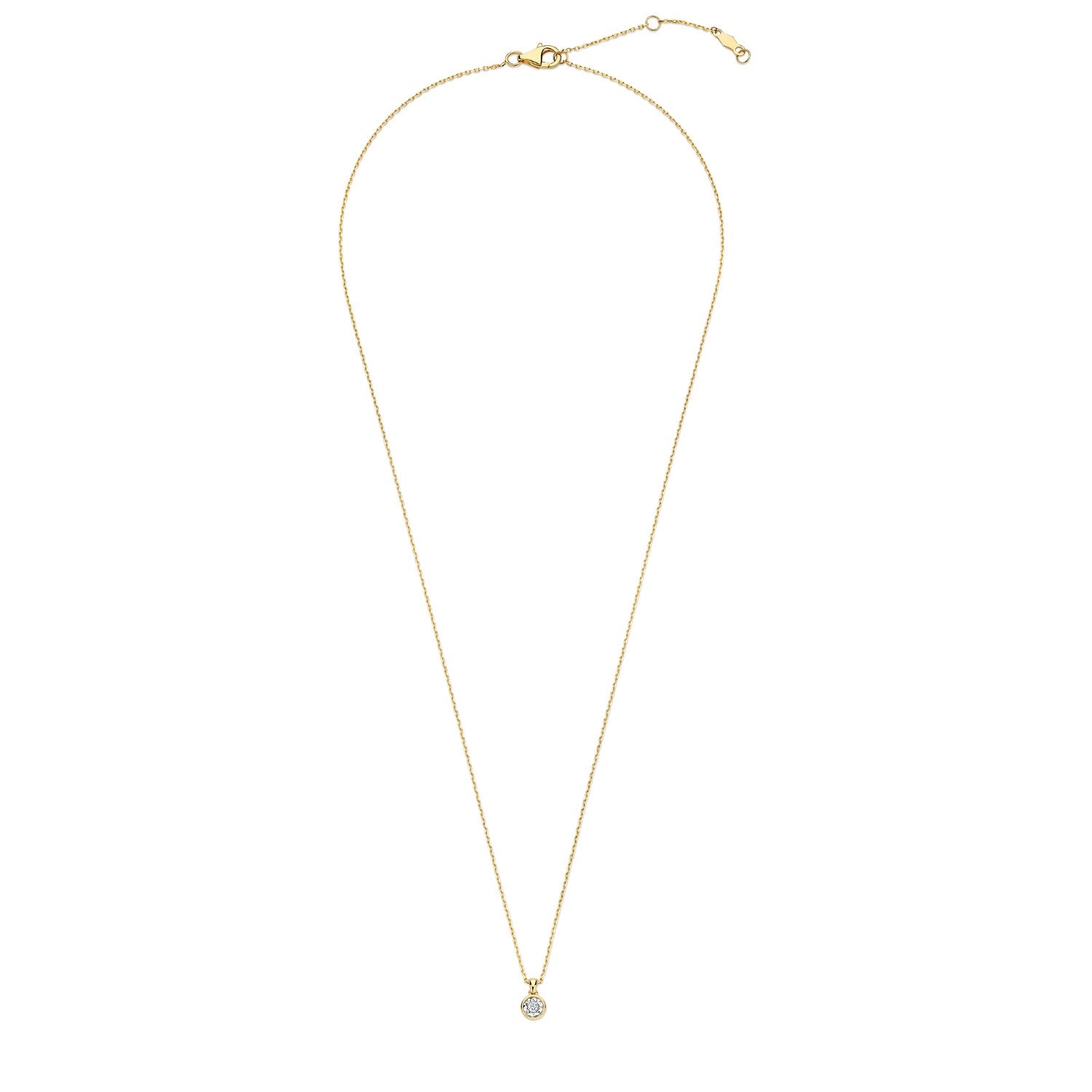 Isabel Bernard De La Paix Inaya 14 Carat Golden Necklace | diamond 0.03 ct | IBD350019