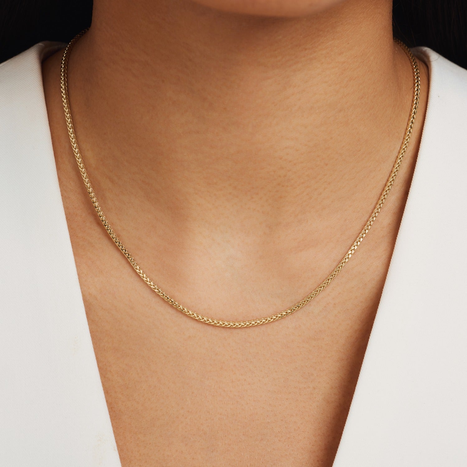 Isabel Bernard Aidee Sharla 14 Carat Golden Schakel Necklace IB340148