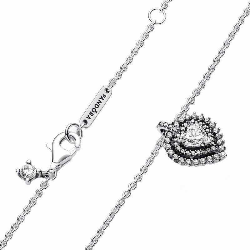 Pandora Timeless 925 Sterling Zilveren Heart Ketting 393099C01-45-zoom-