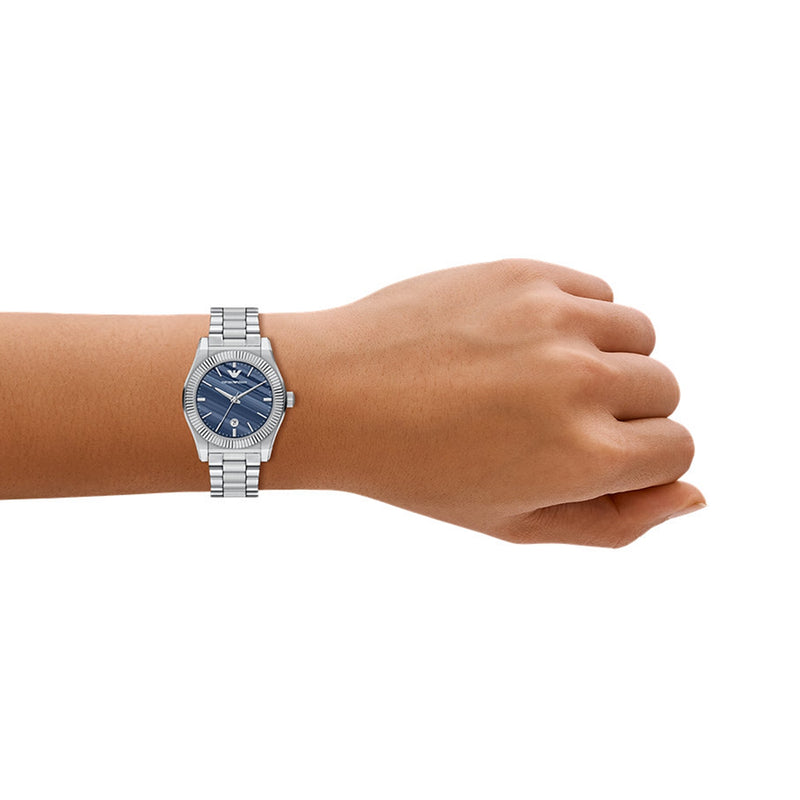 Emporio Armani Round Blue Dial Watch AR11760-zoom-