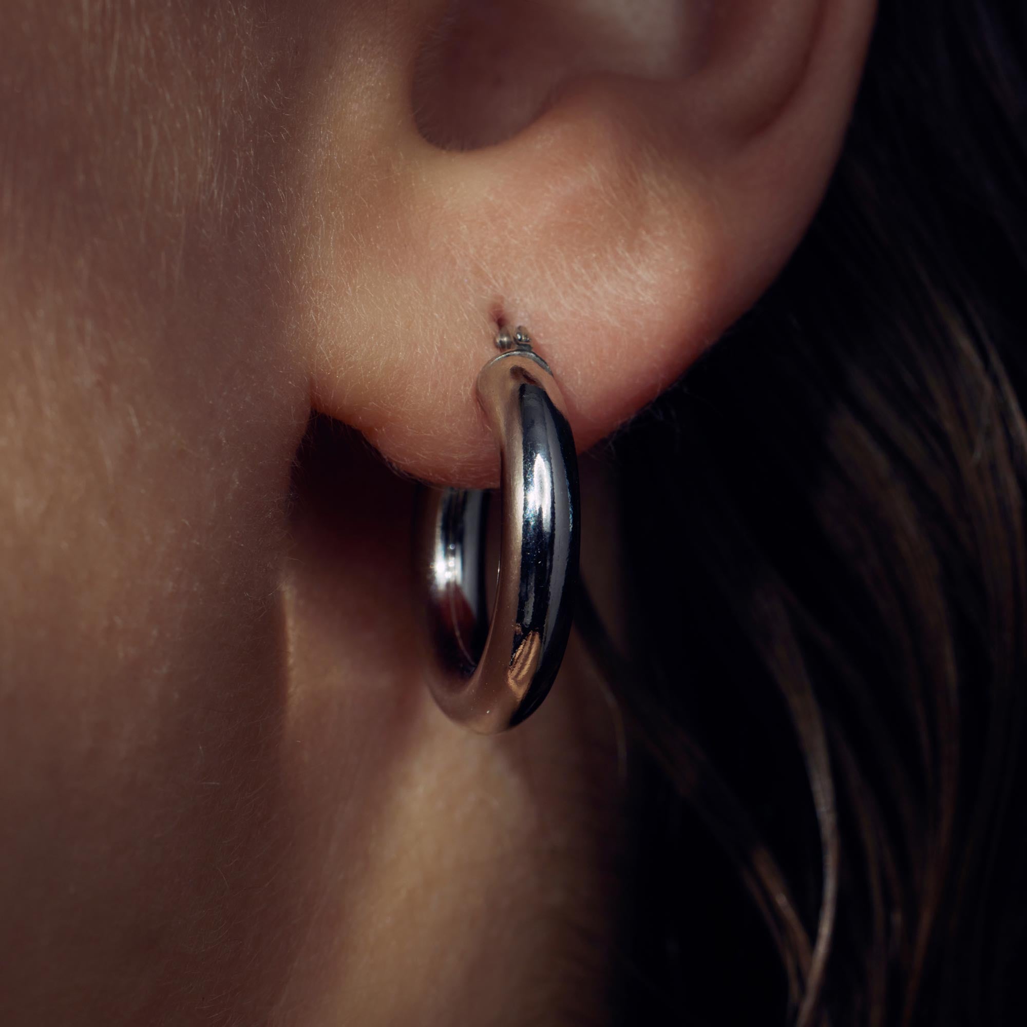 Parte di Me Bibbiena Poppi Casentino 925 sterling Silver Hoop Earrings PDM36052