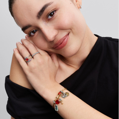 Pandora Collabs Gold Plated Disney Beauty and The Beast Rose Ring 163984C01-54