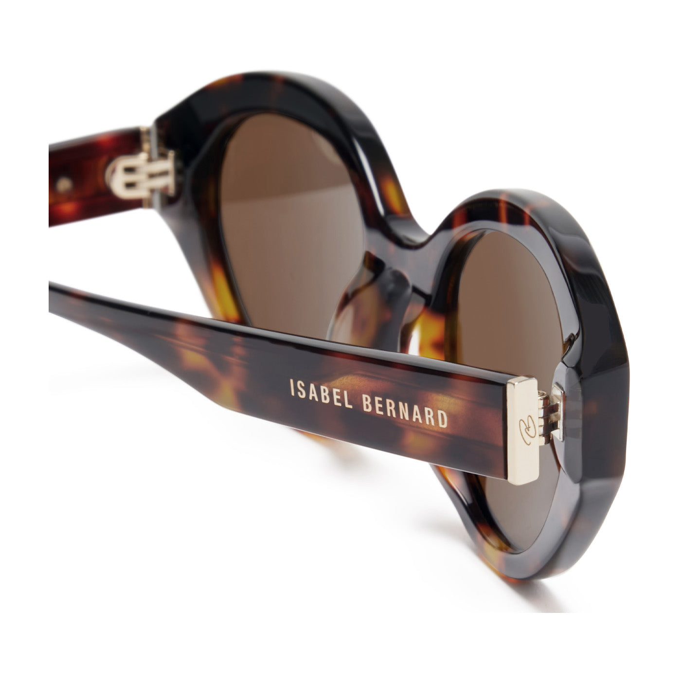 Isabel Bernard La Villette Rosaire Brown Tortoise Ovale Sunglasses IB400002-14-14