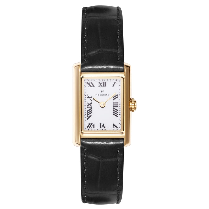 Mockberg Timeless Black Leather Women's Watch MB0245-zoom-