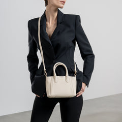 Isabel Bernard Honoré Cloe Mini Cream Calfskin Leather Handbag IB21124-070