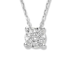 Isabel Bernard De la Paix Hanaé 14 Carat Whitegold Necklace | diamond 0.14 ct | IBD350010