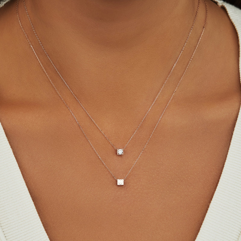 Isabel Bernard La Concorde Felie 14 Karaat Rosé Gouden Kubus Bedel IB350049-zoom-