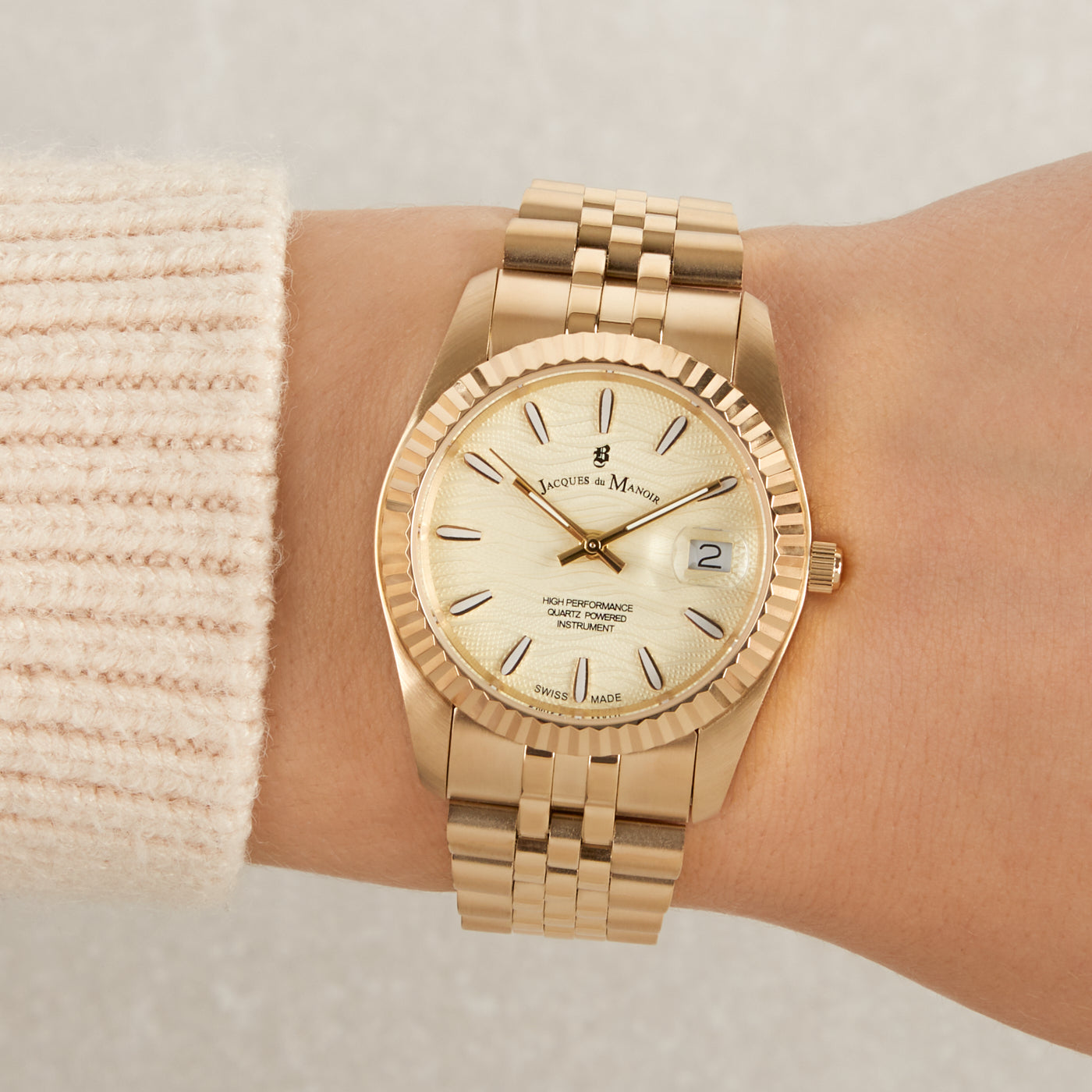 Jacques du Manoir Inspiration Prestige Gold Watch JWL01804