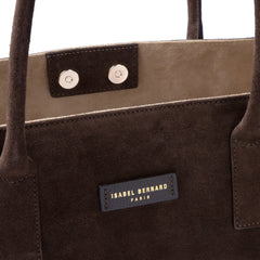 Isabel Bernard Honoré Elin Dark Brown Suede shoulder bag IB25111-131