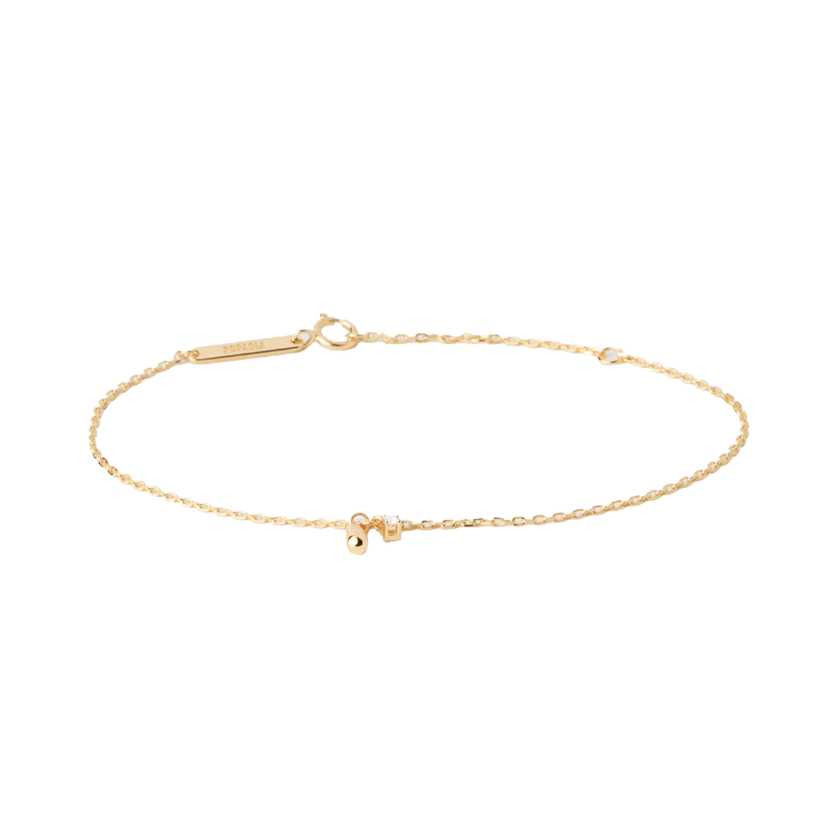 P D Paola New Essentials 925 Sterling Silver Bracelet with Gold Plating PU01-846-U