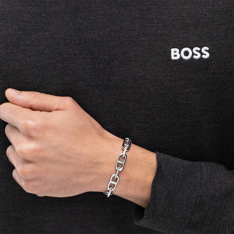 Hugo Boss BOSS Silver Chain Bracelet HBJ1580727M-zoom-