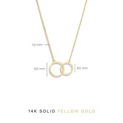 Isabel Bernard Le Marais Loulou 14 Carat Golden Necklace IB340132 (Length: 40.00-44.00 cm)