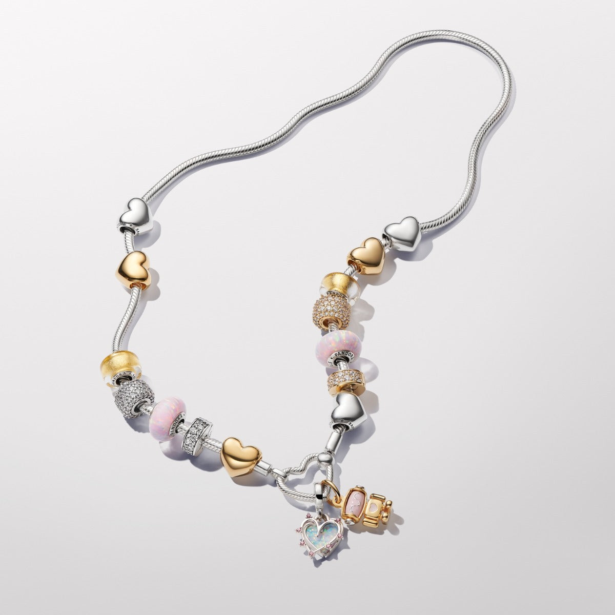 Pandora Moments 14 Karat Gold Plated Heart Charm 763439C00