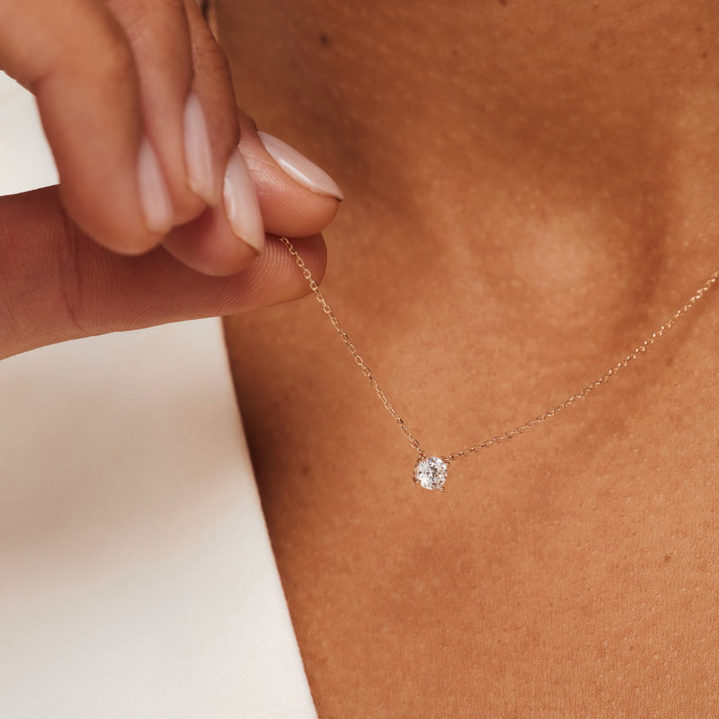 Isabel Bernard La Concorde Garance 14 Karaat Roségouden Ketting IB340142 (Lengte: 40.00-44.00 cm)-zoom-