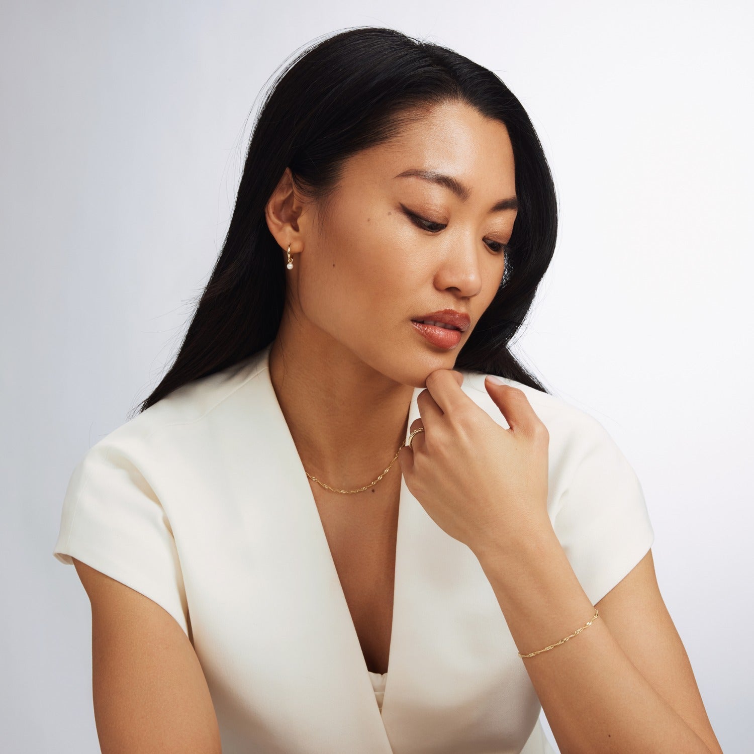 Isabel Bernard Rivoli Lilou 14 Carat Golden Bracelet IB320077